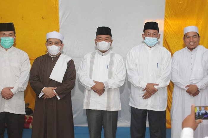 Tuan Guru Babussalam Langkat Hadiri Peringatan Isra’ Miraj, Pemkab Dukung Pengembangan dan Pembangunan Suluk di Rohul