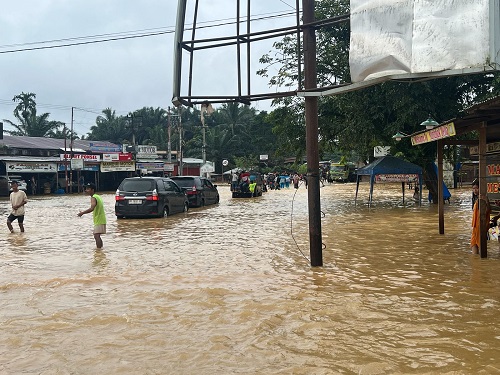 Tingginya Intensitas Hujan, Beberapa desa di Tapung Hulu Terdampak Banjir