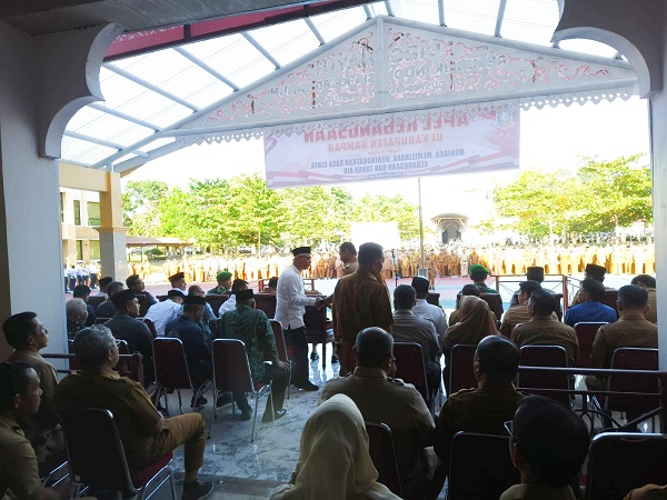 Pimpin Apel Kebangsaan, Bupati Kampar H. Ahmad Yuzar: Jaya Indonesiaku, Jayalah Kabupaten Kamparku
