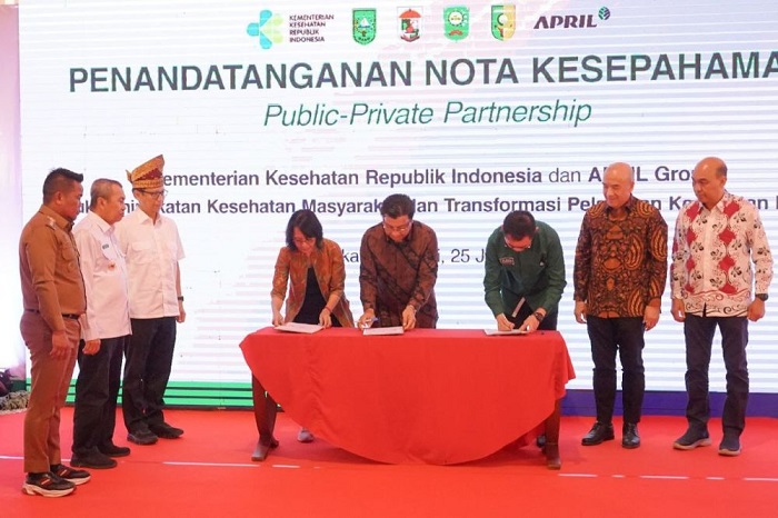 APRIL Group dan Kementerian Kesehatan Lakukan MoU Penguatan Integrasi Yankes Primer