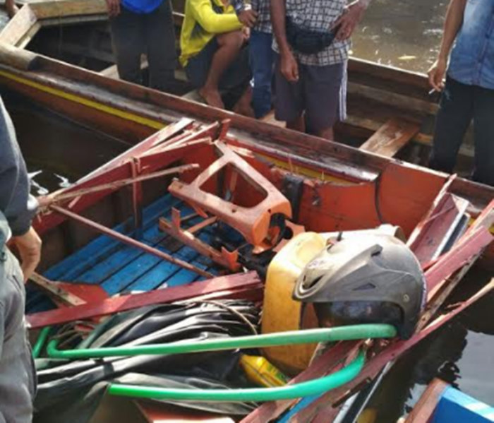 Dua Speed Boat Tabrakan di Perairan Mandah, BPBD Inhil Terjunkan 2 Armada