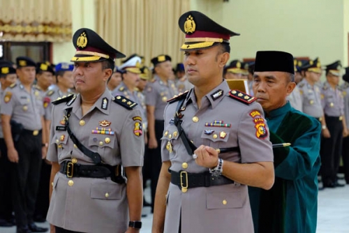 Sertijab Kapolres Kuansing,   AKBP Muhammad Mustofa Gantikan AKBP Fibri Karpiananto