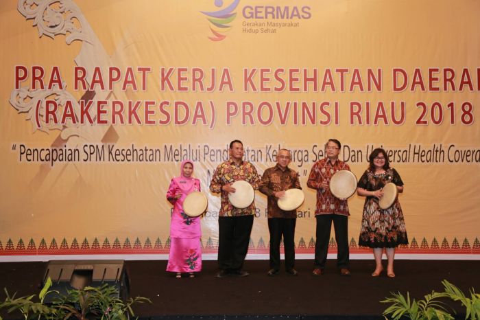 Dihadiri 300 Peserta, Gubri Buka Rakerkesda Provinsi Riau Tahun 2018