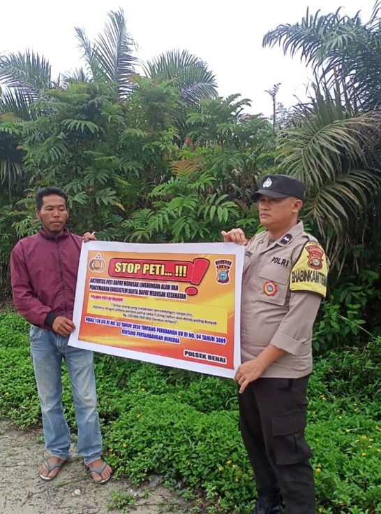 Sosialisasi Larangan PETI  di Seluruh Polsek Jajaran Polres Kuansing