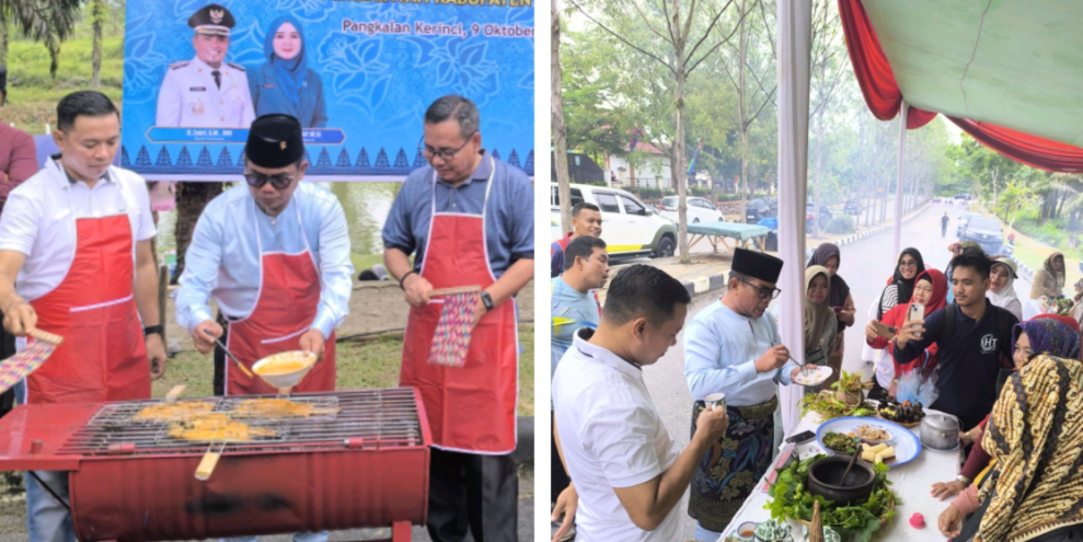 Bupati Dan Wakil Bupati Pelalawan Hadiri Lomba Memasak Serba Ikan