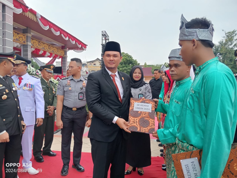 Acara Pemberian Remisi Umum Tahun 2024 Bagi Narapidana dan Anak Binaan Pemasyarakatan