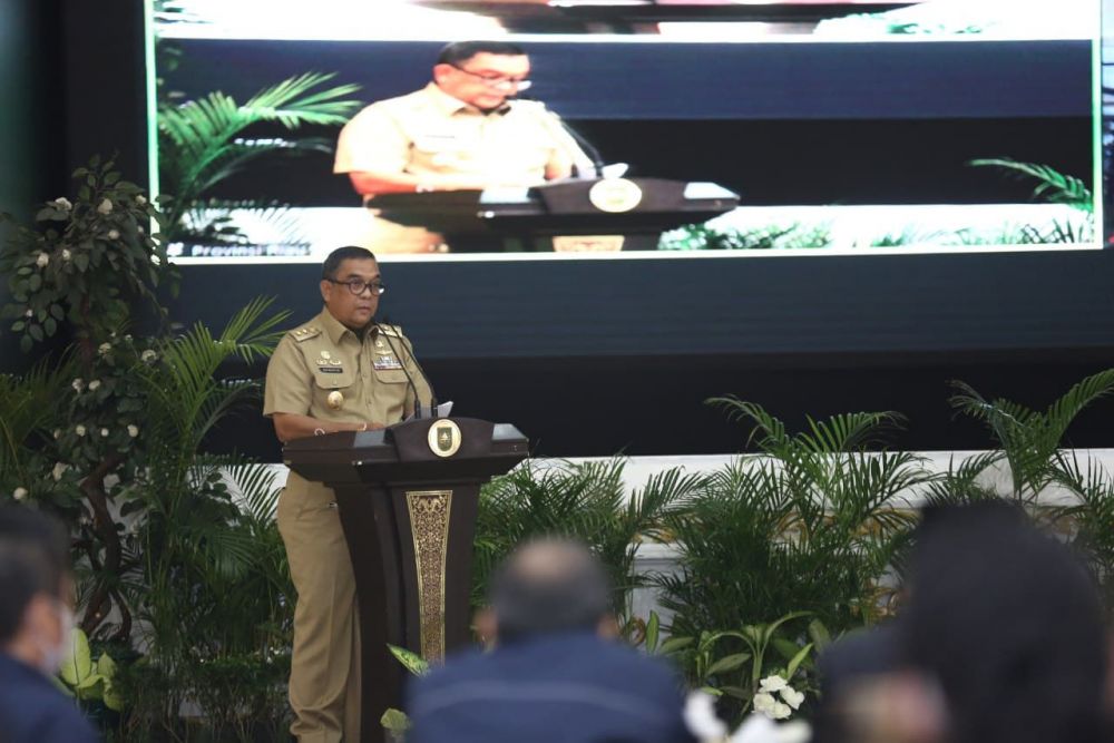 Wagubri Hadiri Pelantikan Pengurus JMSI Riau Periode 2020-2025