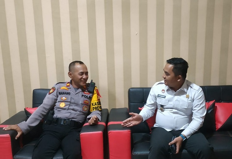 Bahas Pengamanan di Lapas Jelang Idul Fitri, Kepala KPLP  Koordinasi dengan  Kasat Sabhara Polres Rohul