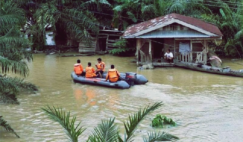 Wah Gawat! Curah Hujan Tinggi, Banjir Mengancam Tiga Kabupaten di Riau