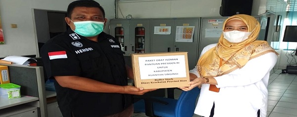 Pemkab Kuansing Terima Bantuan Obat-obatan dan Oksigen Konsentrat dari Presiden Jokowi