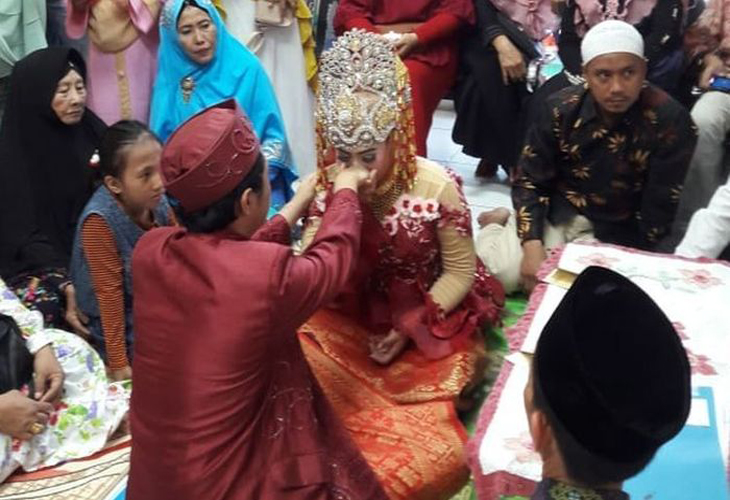 Gara-gara Mencuri Sebelum Ijab Kabul, Ridho Terpaksa Nikahi Septi di Kantor Polisi, Ini Fotonya