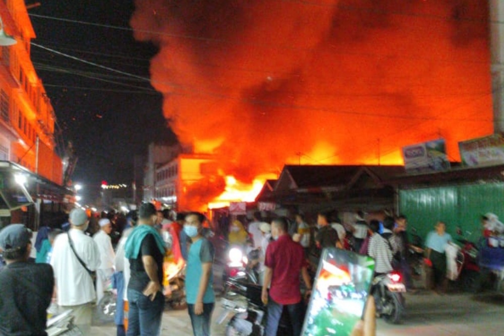 Innalillahi! Kebakaran Wisma Abu di Tembilahan, 6 Orang Tewas Mengenaskan