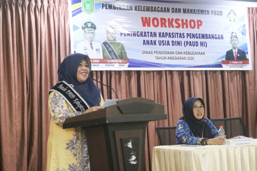 Bunda PAUD Meranti Buka Workshop PAUD HI, Dorong Layanan Anak Usia Dini yang Berkualitas