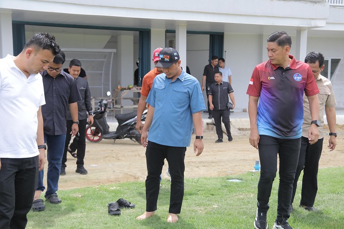 Gesa Penyelesaian, Agung Tinjau Arena Sport Center Pekanbaru di Kulim