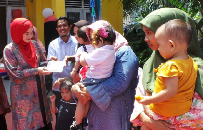 RAPP Perkuat Layanan Posyandu di  Pelalawan dengan Bantuan PMT dan Edukasi Kesehatan