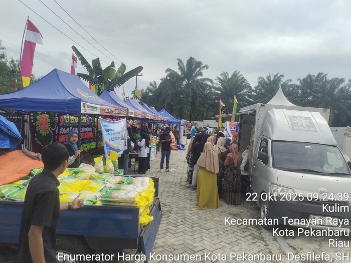 DKP Gelar GPM di Sialang Rampai, Cabai Merah Rp30 .000,  Beras SPHP Rp59.000