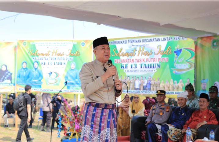 HUT Ke-13 Tasik Putri Puyu, Pesan Wabup: Harus Tetap Bersatu dan Kompak
