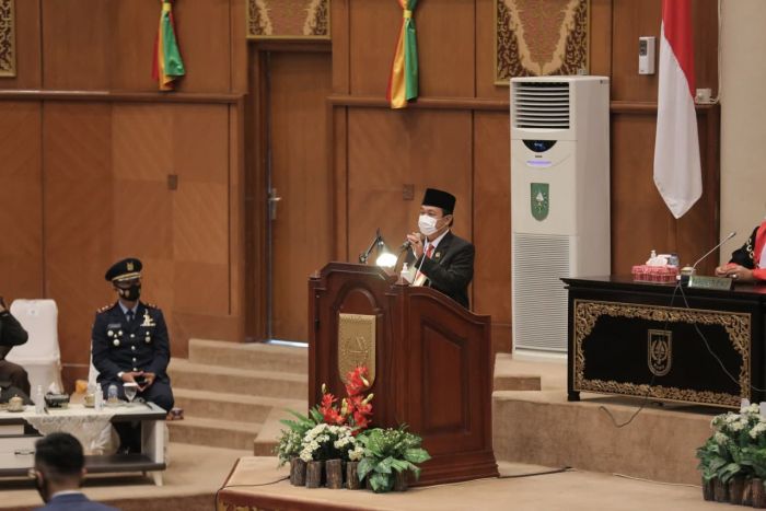 Pidato Perdana Sebagai Ketua DPRD Provinsi Riau, Yulisman Ajak Warga Berdoa untuk Kesembuhan Gubri 