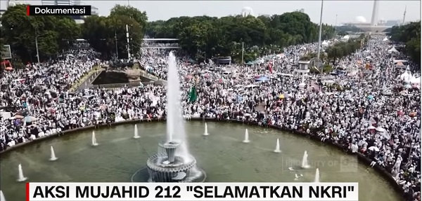 Puluhan Ribu Massa Aksi Mujahid 212 Desak Selamatkan NKRI dan Jokowi Mundur