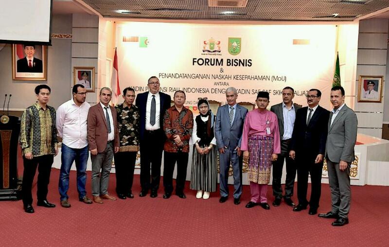 Kadin Riau-Kadin Aljazair Teken MoU Kerjasama Perdagangan