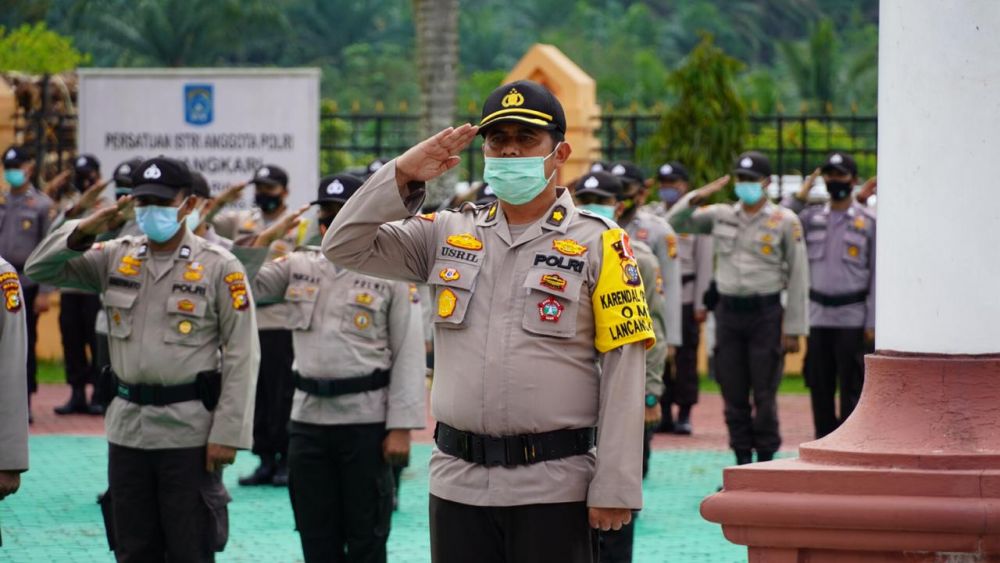 Jelang Pilkada Serentak, Polres Siak Gelar Apel Pengecekan Pergeseran Pasukan Dalam Rangka Pengamanan TPS