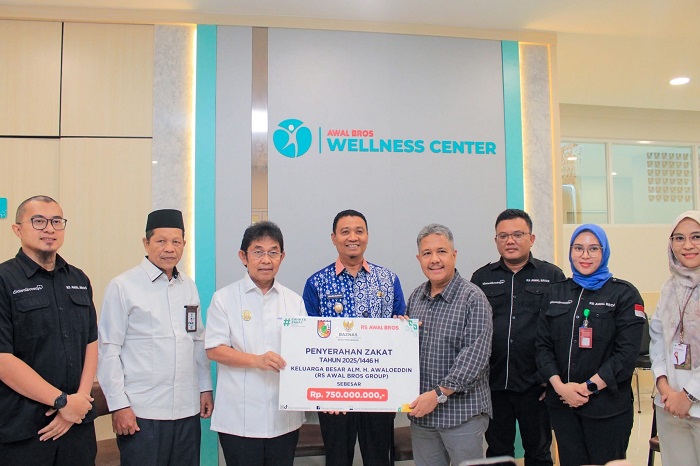 Baznas Terima Zakat Rp750 Juta dari Keluarga Pendiri RS Awal Bros