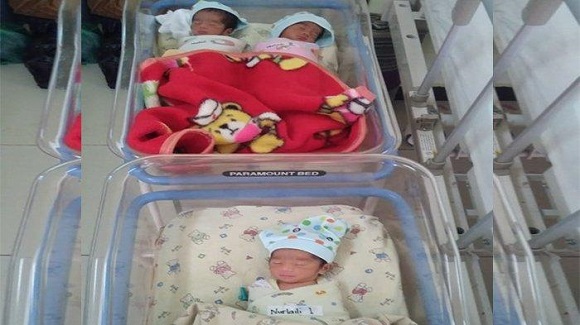 Sempat Pingsan, Nurlaili Kaget Setelah Dioperasi Ternyata Diberi Anak Perempuan Kembar Tiga