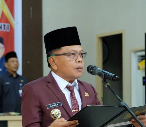 Bupati Asmar Lantik Tunjiarto Sebagai Kadisdik, Wan Zulkifli Kasatpol PP