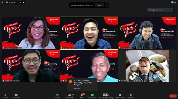 Dorong Pertumbuhan Digipreneur Mahasiswa dan Pelajar Sumatera, Telkomsel Gelar Inspiring Webinar