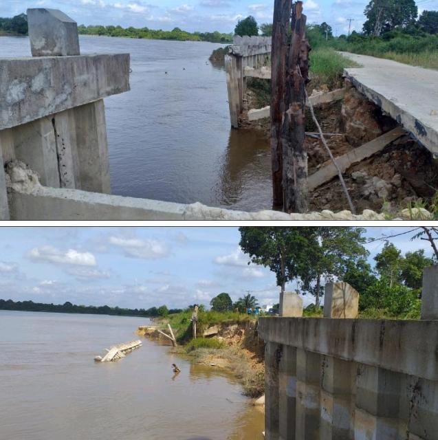 Pasca Banjir, untuk Kali Kedua Turap Danau Tajwid Roboh, Begini Penampakannya