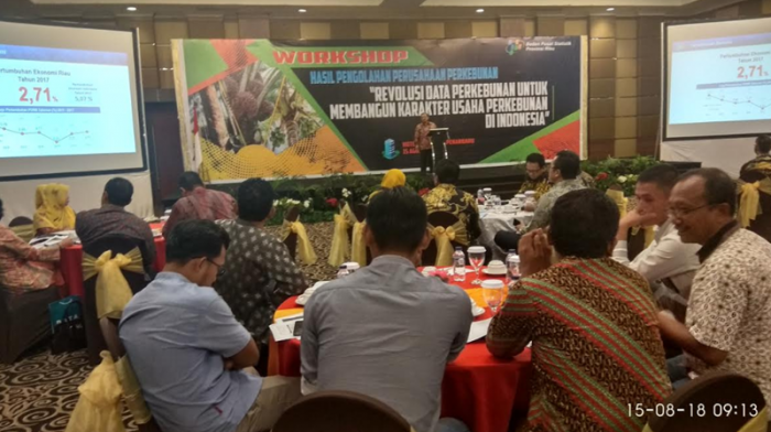 BPS Ajak Perusahaan di Riau Lakukan Revolusi Data Perkebunan