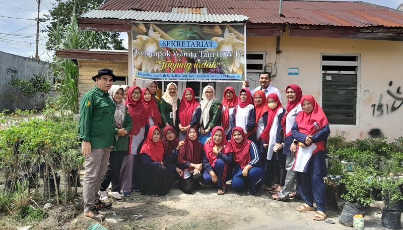 DKP Lakukan CPCL ke Tiga KWT di Rumbai dan Rumbai Timur