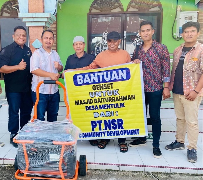 Dua desa di Kecamatan Kampar Kiri Hilir  Terima Bantuan dari PT NSR
