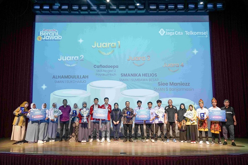 16.683 Pelajar Bersaing di Telkomsel Jaga Cita Gelar ‘Ilmupedia Berani Jawab Season 5’, Mereka  Pemenangnya...