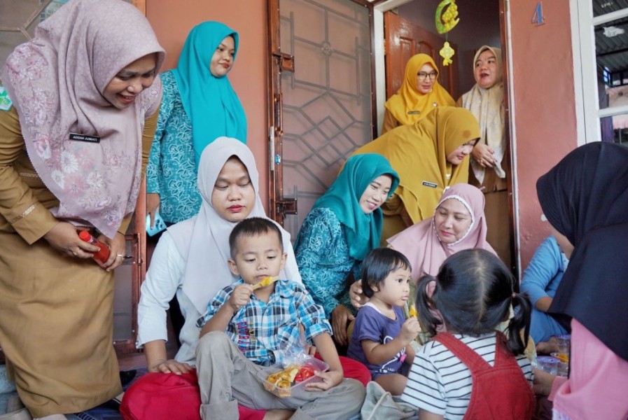 Gerakan Makan Cegah Stunting dengan Pemberian Makanan Lokal di Pustu, Inovasi PMT Lokal di Kecamatan Dumai Kota