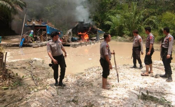 Polres Kuansing Kembali Razia PETI di Gunung Toar 