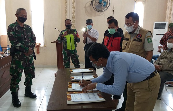 PT SRL Rupat Teken MoU dengan Kelurahan Tanjung Kapal dan Desa sri Tanjung 