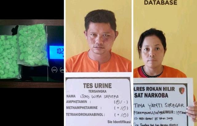 Baru Sehari Menjabat, Kasat Narkoba Polres Rohil Amankan 2 Pelaku Saat Transaksi Narkotika