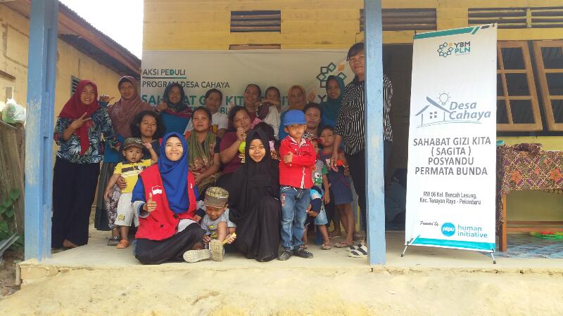 YBM PLN WRKR dan PKPU HI Riau Adakan Posyandu Bersama di Tenayan Raya