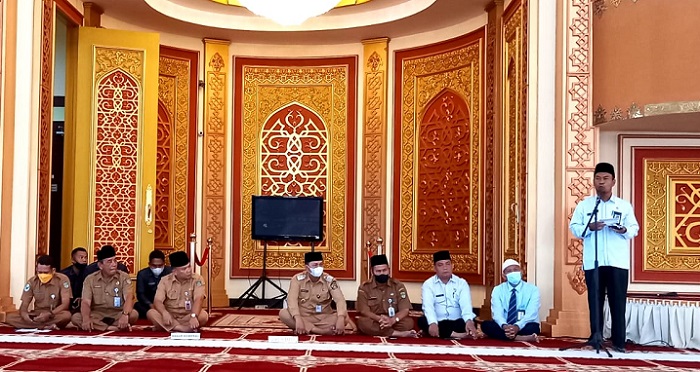 Sebanyak 240 Jemaah Haji Rokan Hulu Ikuti Manasik di Masjid Agung Islamic Center