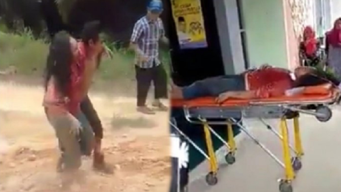 SADIS...Suami Bacok Istri, Berdarah-darah, Setelah Berjalan  2 Km, Korban Ditolong Jamaah yang Baru Pulang Salat Jumat