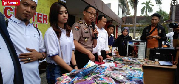 Polisi Tangkap Pelaku Pembajakan VCD dan MP3 di Pekanbaru dan Duri