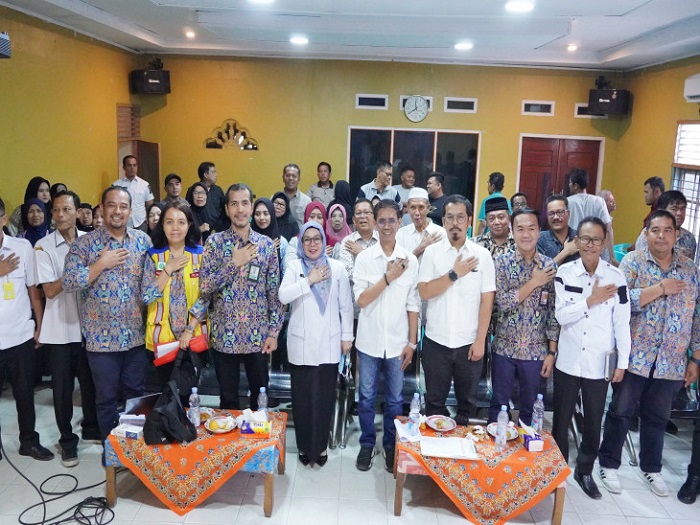Wakil Bupati Kampar Sosialisasi  Pembangunan JembatanTeratak Buluh