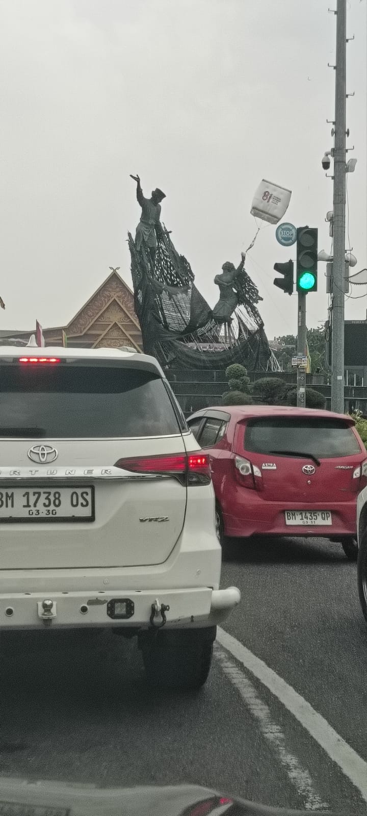 Gerimis Tipis Bantu Perbaiki Kualitas Udara Pekanbaru