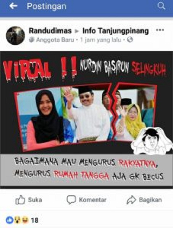 Tak Terima Dicap Selingkuhan Gubernur Kepri, Seorang PNS Cantik Lapor Polisi, Inisialnya 'D'