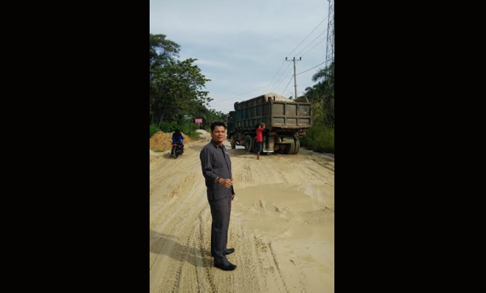 Upika Tambusai Utara Perbaiki Ruas Jalan Provinsi Riau di Rantau Kasai-Mahato Sepanjang 17 Km