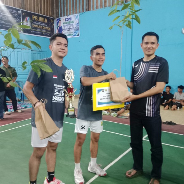 PB Jaya Kopah Berhasil Boyong 2 Tonggol Turnamen Badminton Piala Kapolres Kuansing Cup 2026