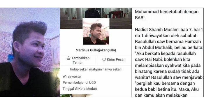 TERKUTUK...Berani Hina Nabi Muhammad, Pemuda Nias Bernama Martinus Gulo Diciduk Polisi