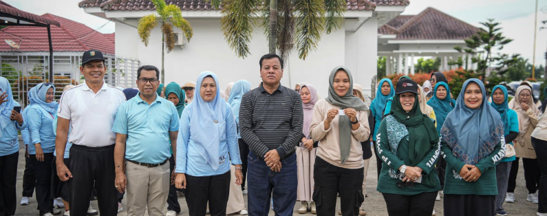Hari Ibu Nasional Ke-97, Pemda Kuansing Gelar Senam Bersama
