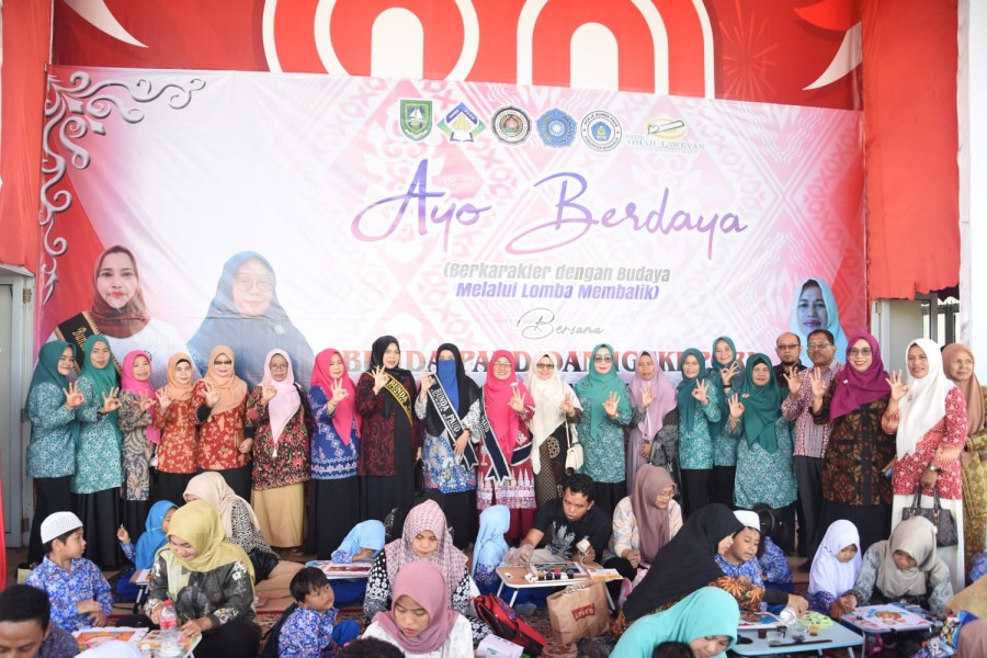 Hari Batik Nasional, IGTKI-PGRI Kabupaten Bengkalis Gelar Lomba Membatik Serentak